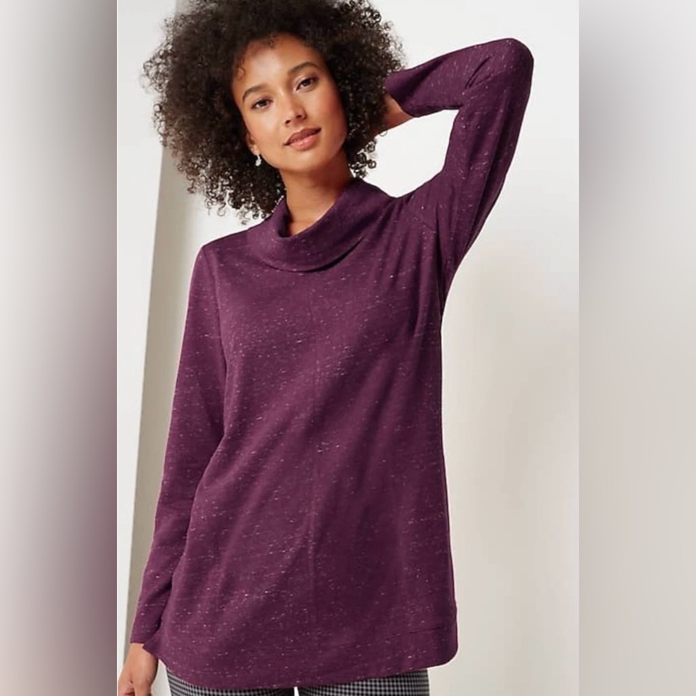 J Jill French Terry Cowl Neck‎ Tunic Size XL